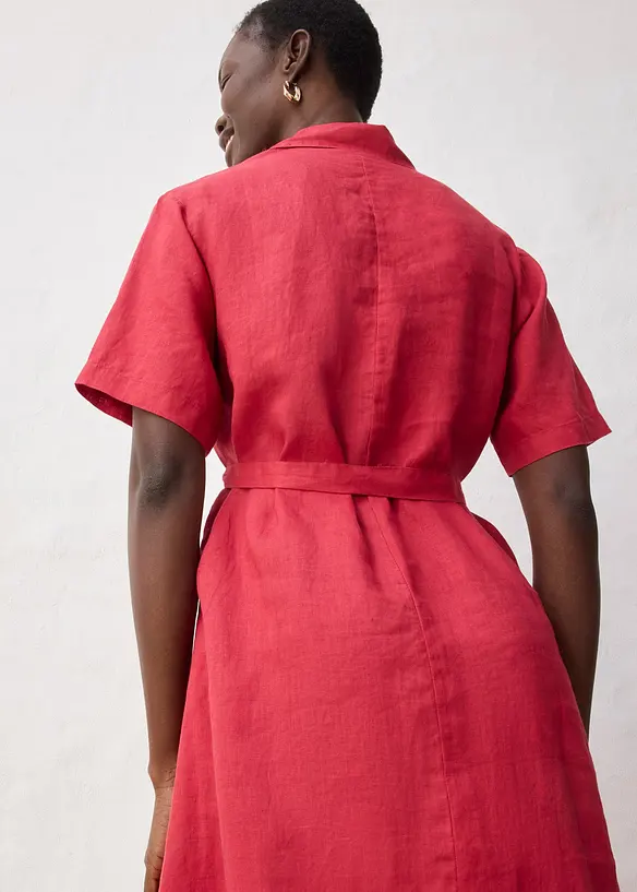 Blusenkleid aus reinem Leinen, bonprix