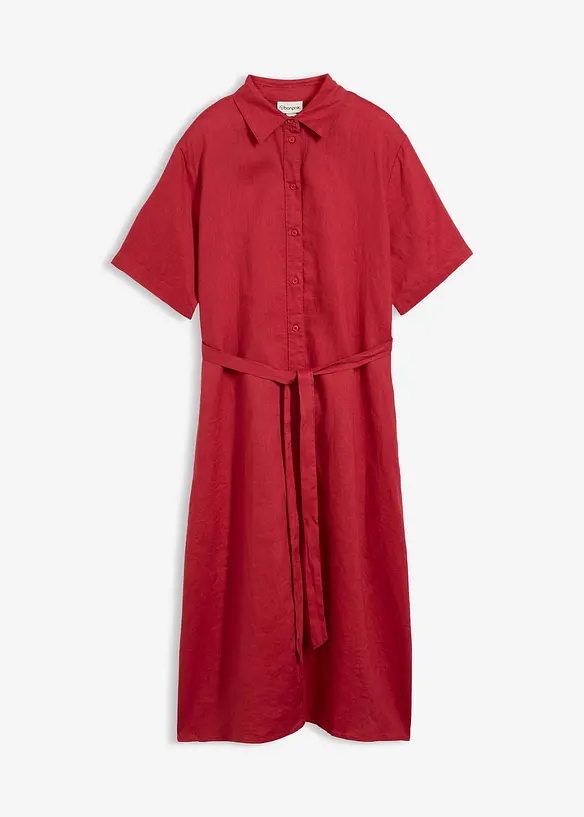 Blusenkleid aus reinem Leinen, bonprix