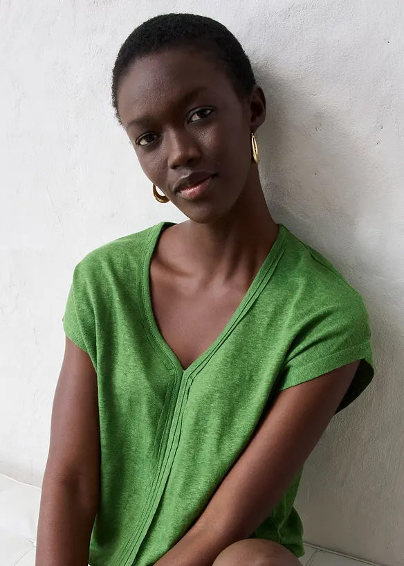 Shirt aus reinem Leinen, bonprix