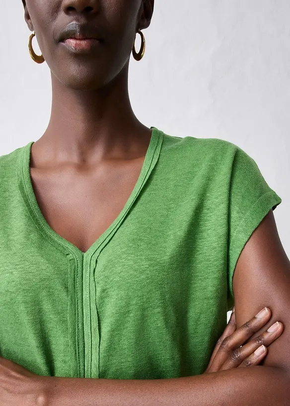 Shirt aus reinem Leinen, bonprix