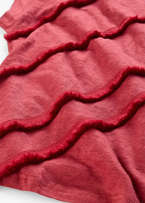 Shirt aus reinem Leinen mit Applikation, bonprix