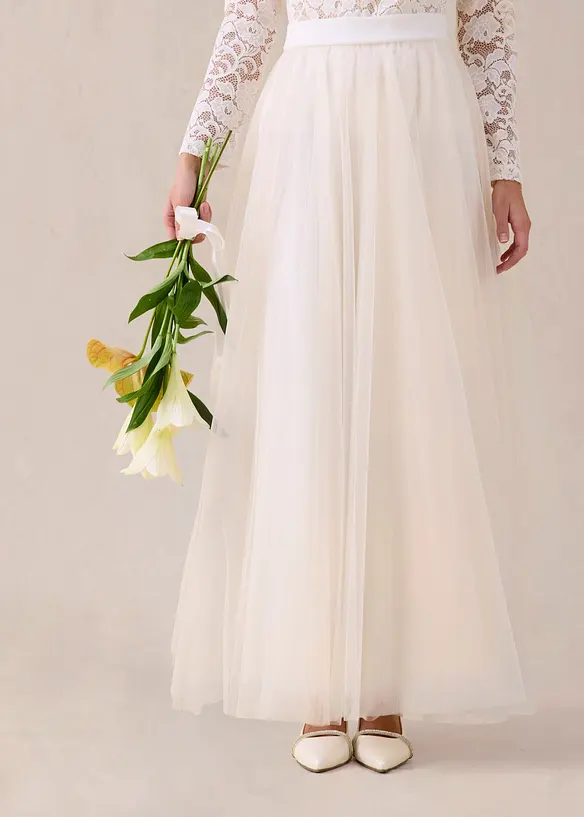 Maxirock aus zartem T&uuml;ll, bonprix