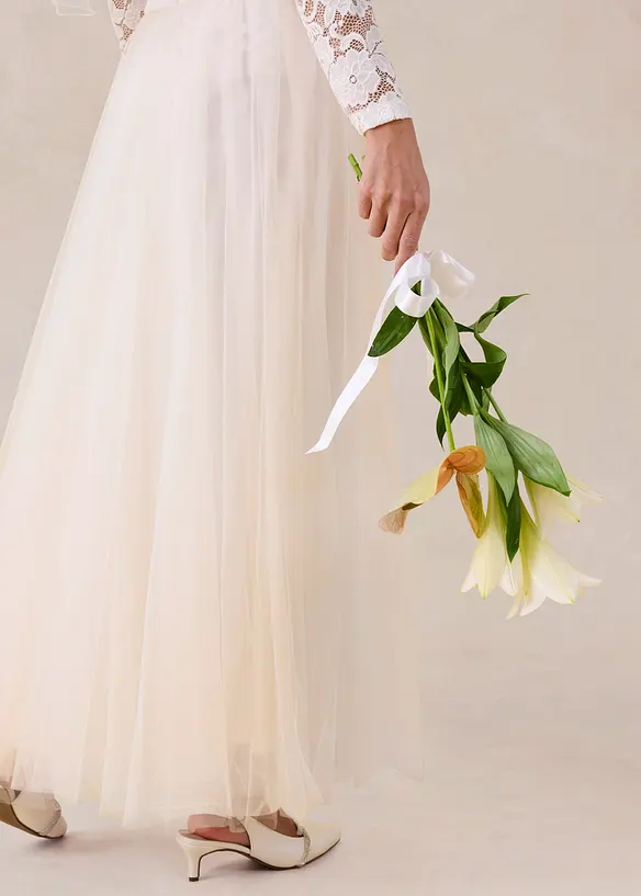 Maxirock aus zartem T&uuml;ll, bonprix