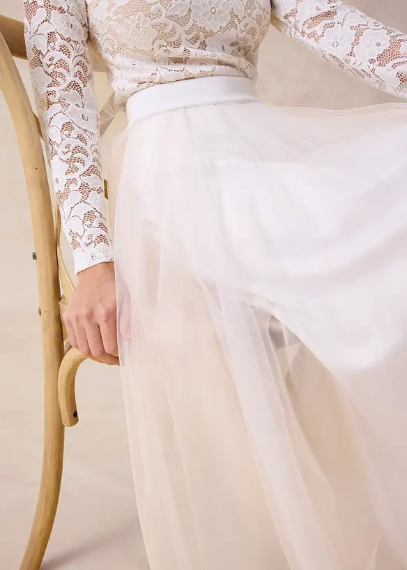 Maxirock aus zartem T&uuml;ll, bonprix