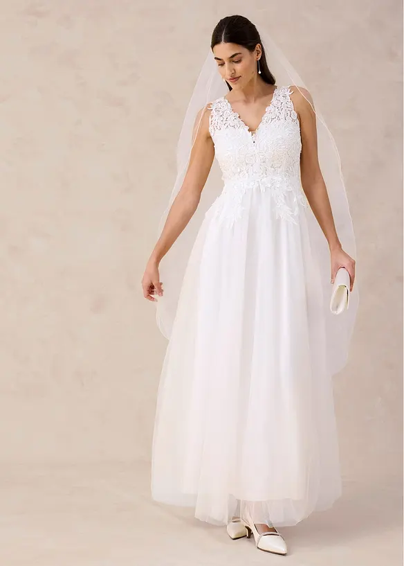 Brautkleid aus T&uuml;ll und Spitze, bonprix