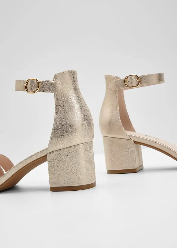 Sandaletten mit Blockabsatz, bonprix