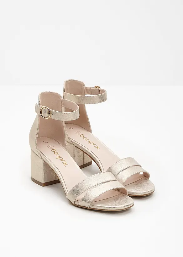 Sandaletten mit Blockabsatz, bonprix