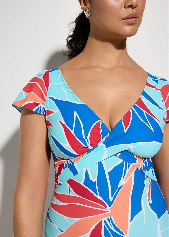 Light Shape-Badeanzug mit Wickeloptik, bonprix