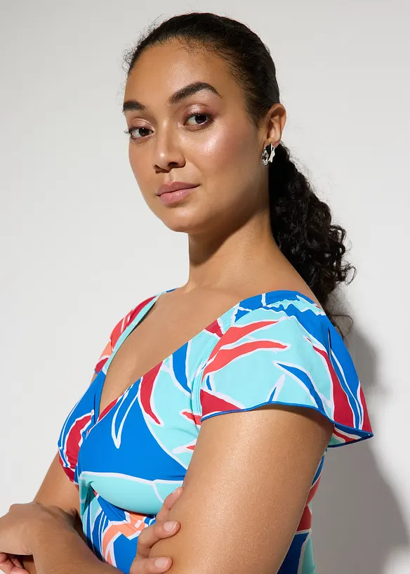 Light Shape-Badeanzug mit Wickeloptik, bonprix