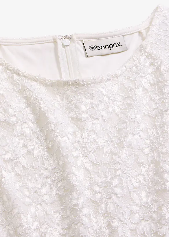 Overall aus feinem Chiffon mit Spitze, bonprix