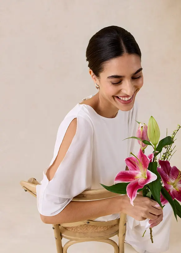 Overall aus feinem Chiffon, bonprix