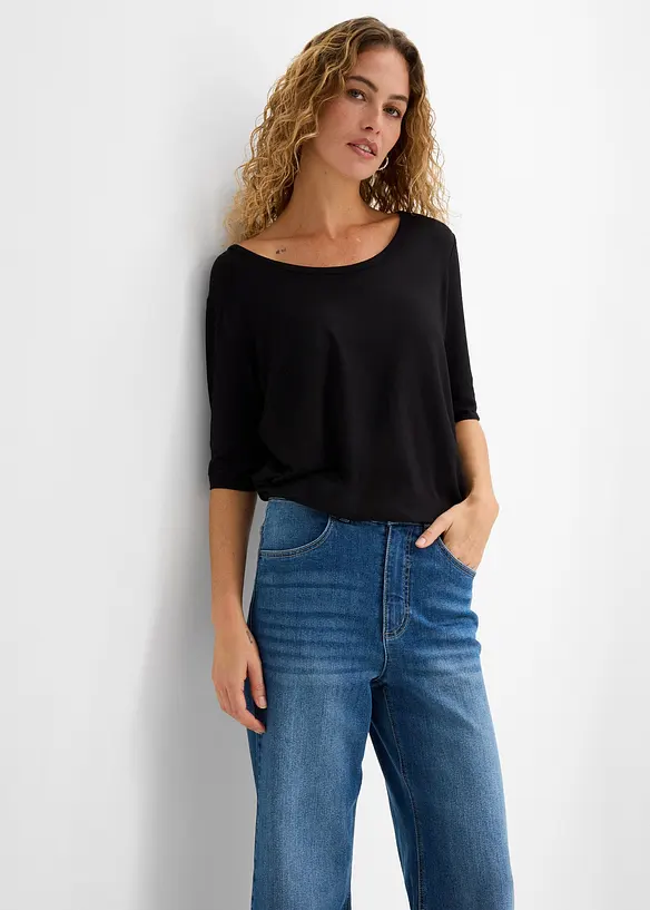 T-shirt doux en viscose extensible, bonprix