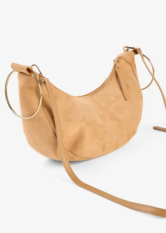 Umh&auml;ngetasche mit Metallringgriffen, bonprix