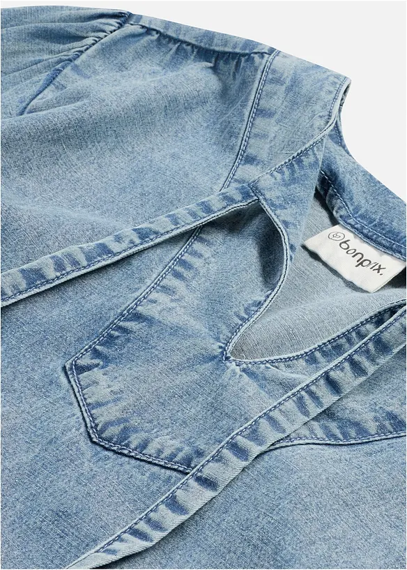 Lockeres Midikleid mit Leinen, bonprix