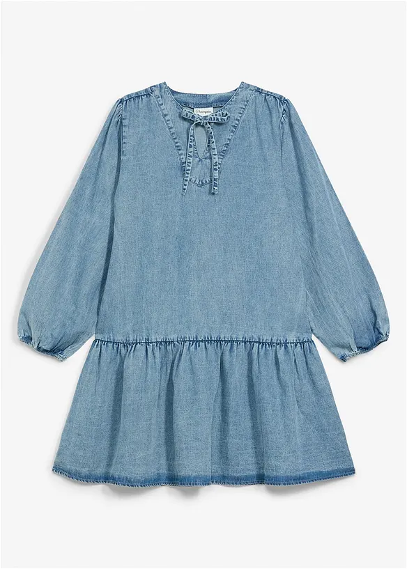 Lockeres Midikleid mit Leinen, bonprix