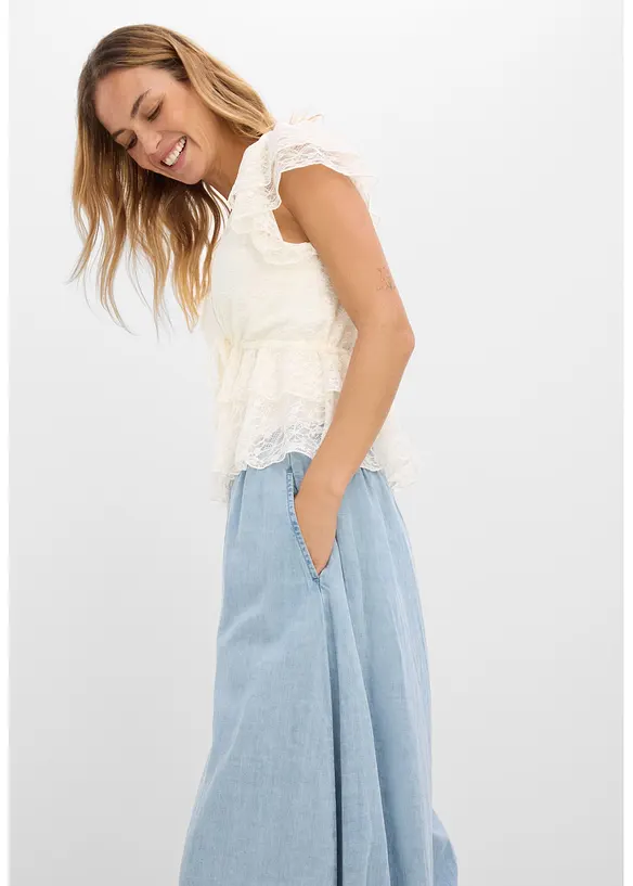 Haremshose aus leichtem Leinen-Mix, bonprix