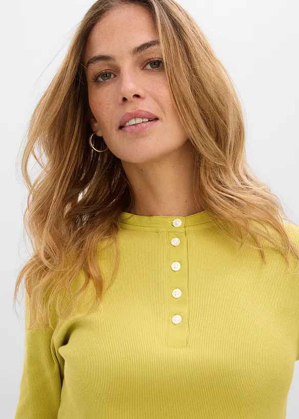 Rippshirt aus reiner Bio-Baumwolle, bonprix