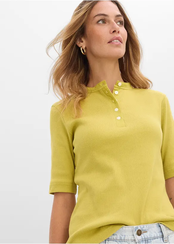 Rippshirt aus reiner Bio-Baumwolle, bonprix
