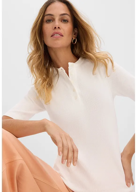 Rippshirt aus reiner Bio-Baumwolle, bonprix