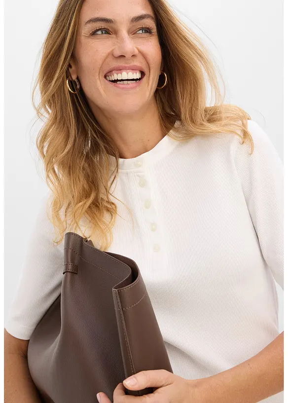 Rippshirt aus reiner Bio-Baumwolle, bonprix