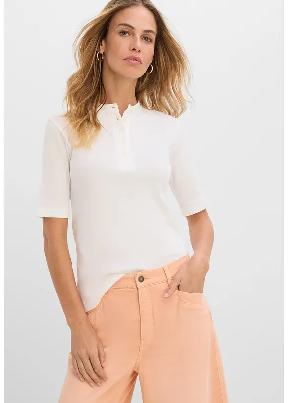 Rippshirt aus reiner Bio-Baumwolle, bonprix
