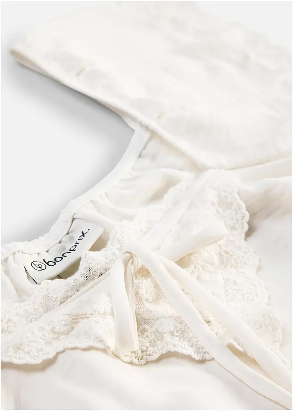 Blusentop aus leichtem Cr&ecirc;pe, bonprix