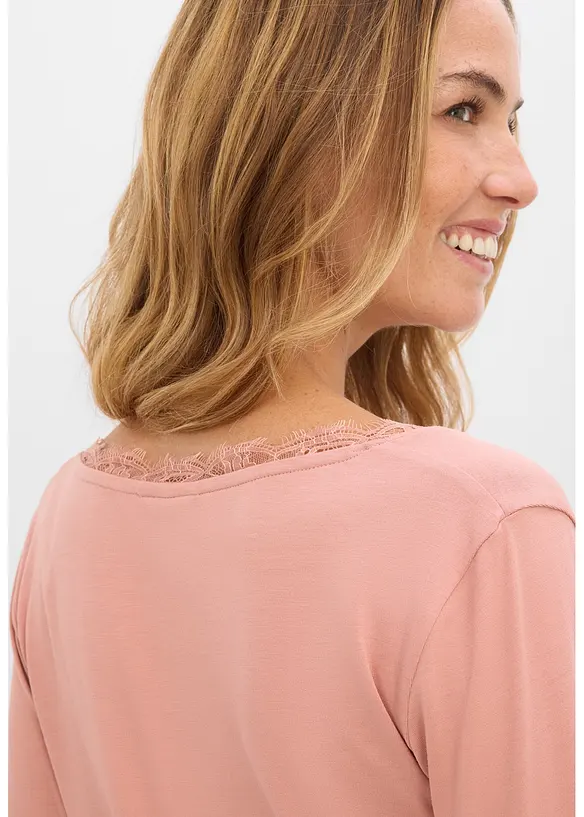 Langarmshirt aus softem Viskose-Mix, bonprix