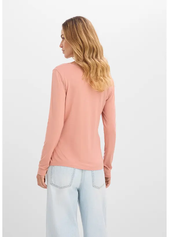 Langarmshirt aus softem Viskose-Mix, bonprix