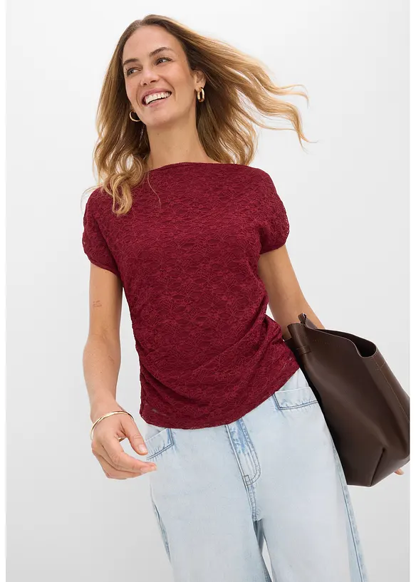 Spitzenshirt, bonprix