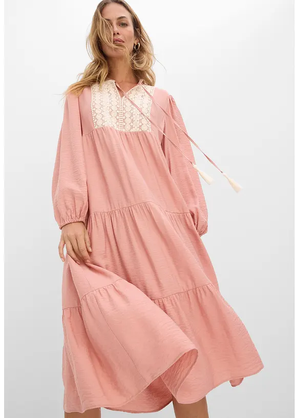 Midikleid aus softem Viskose-Mix, bonprix