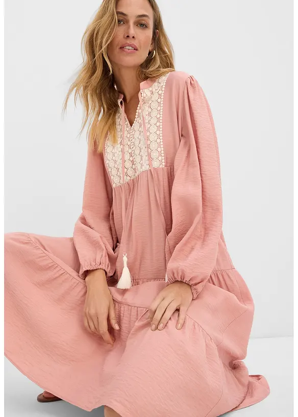 Midikleid aus softem Viskose-Mix, bonprix