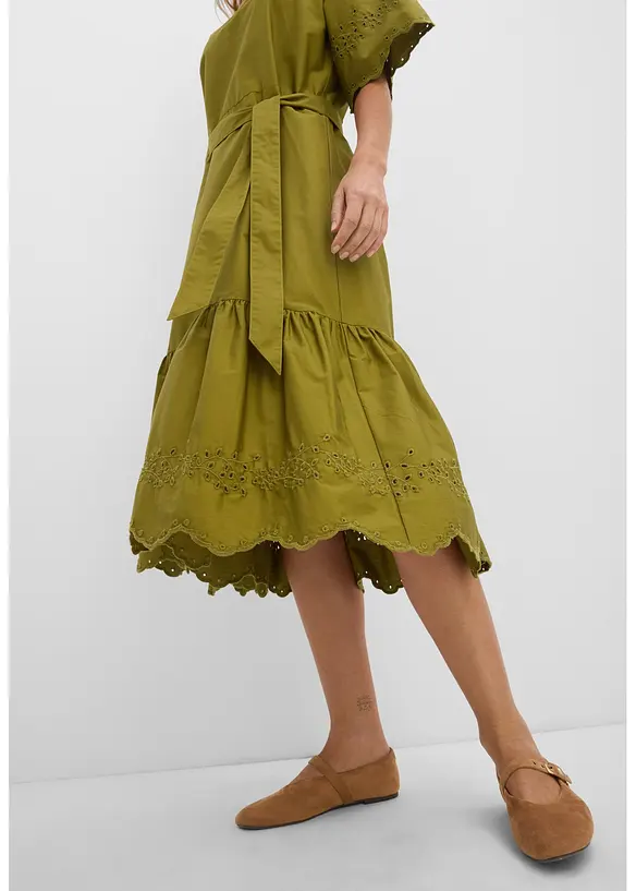 Midikleid aus reiner Baumwolle, bonprix