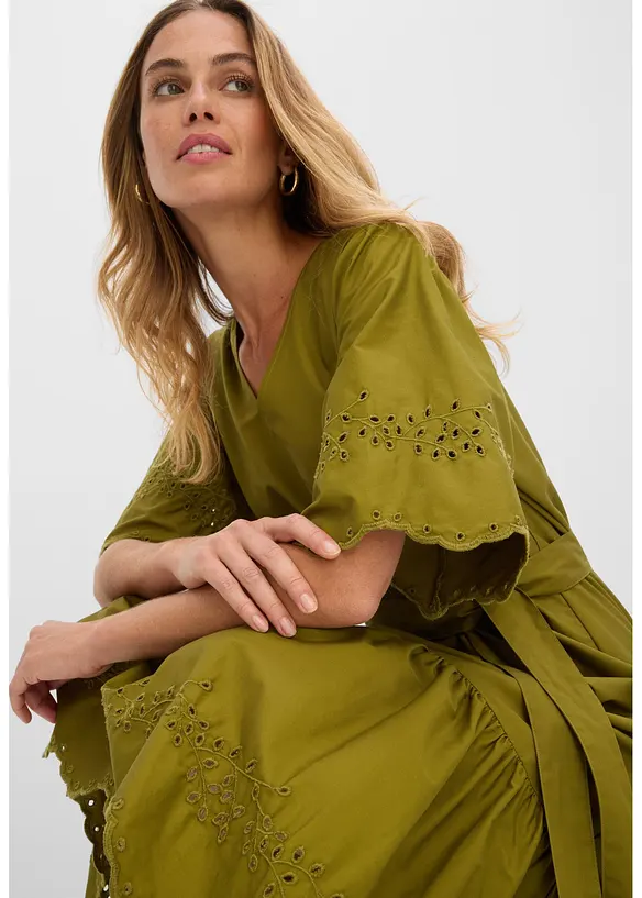 Midikleid aus reiner Baumwolle, bonprix