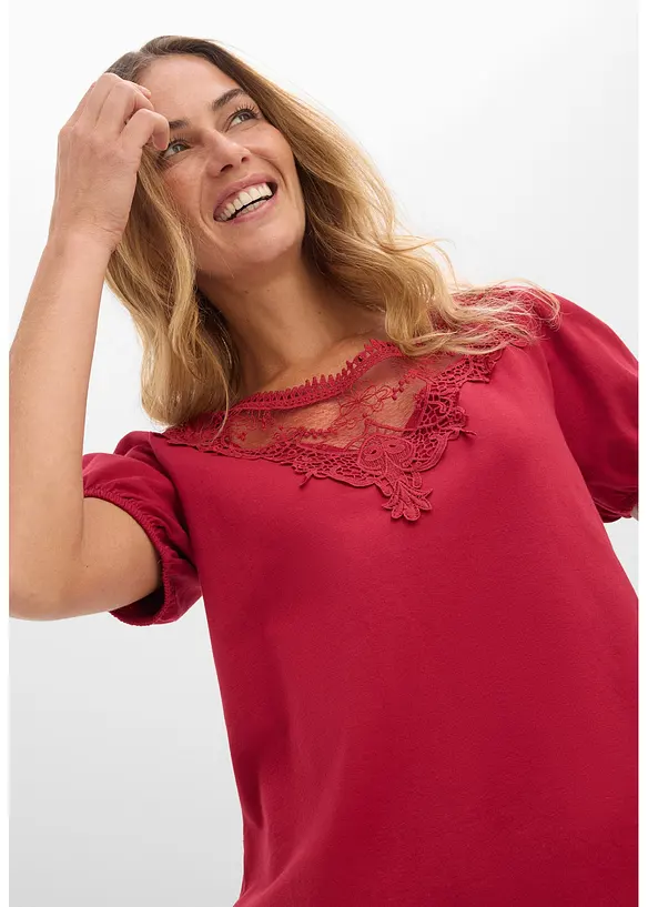 T-shirt en coton extensible, bonprix