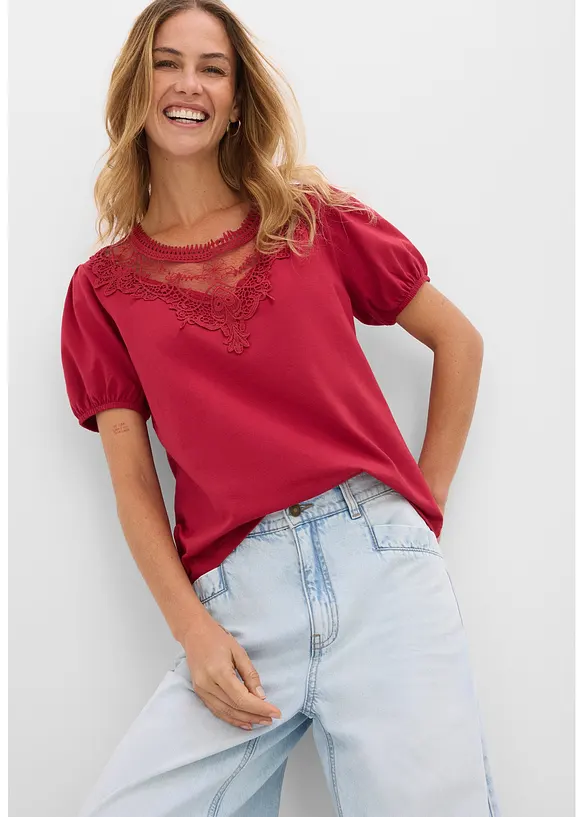 T-shirt en coton extensible, bonprix