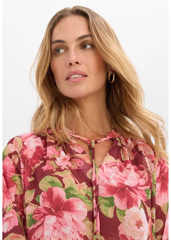 Chiffonbluse mit Volants, bonprix