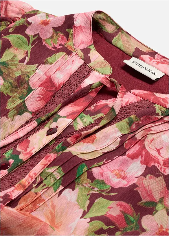 Robe-tunique &agrave; dentelle, bonprix