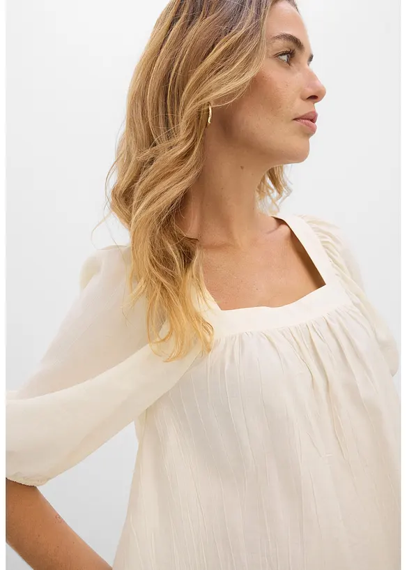 Bluse aus strukturiertem Crinkle, bonprix