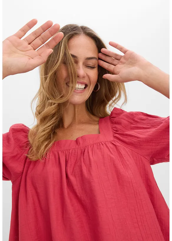Bluse aus strukturiertem Crinkle, bonprix