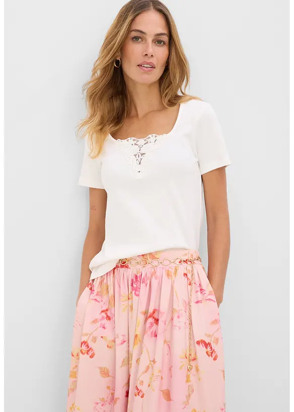 Maxirock aus luftigem Cr&ecirc;pe, bonprix