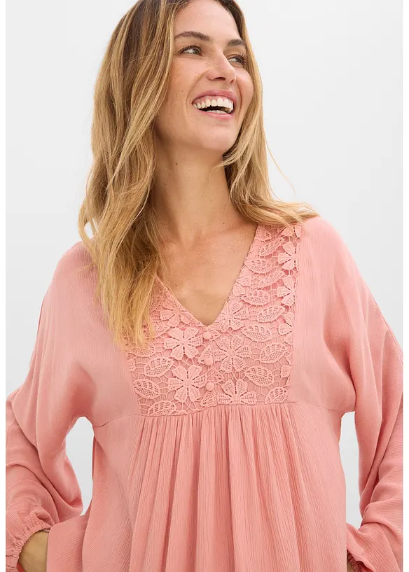 Tunikabluse aus feiner Viskose, bonprix