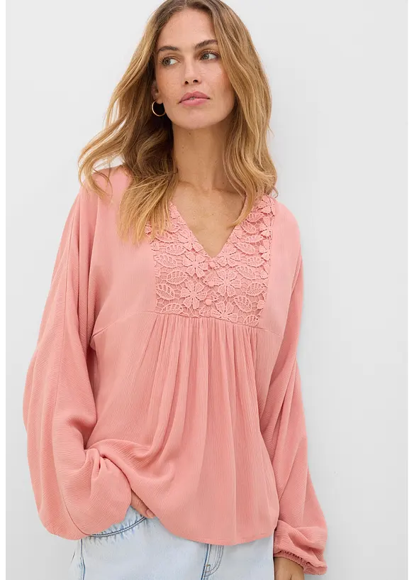 Tunikabluse aus feiner Viskose, bonprix