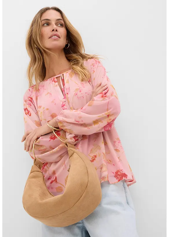 Chiffonbluse mit Bindeb&auml;ndern, bonprix