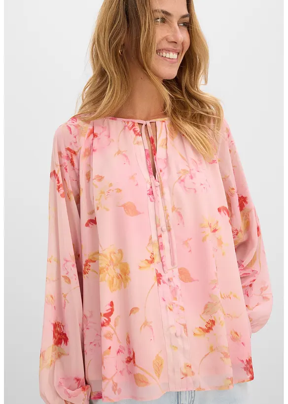 Chiffonbluse mit Bindeb&auml;ndern, bonprix
