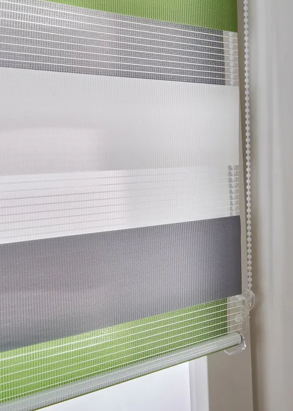 Store enrouleur double &agrave; rayures color&eacute;es, bonprix