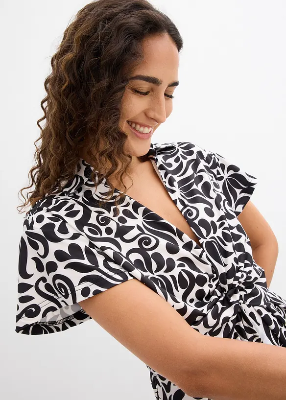 Minikleid mit tiefem Ausschnitt, bonprix