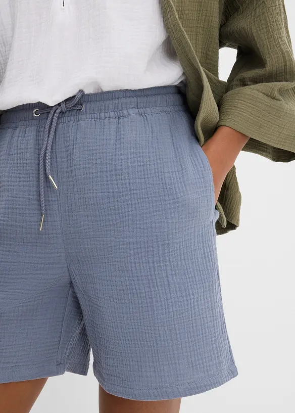 Short en gaze de coton, bonprix