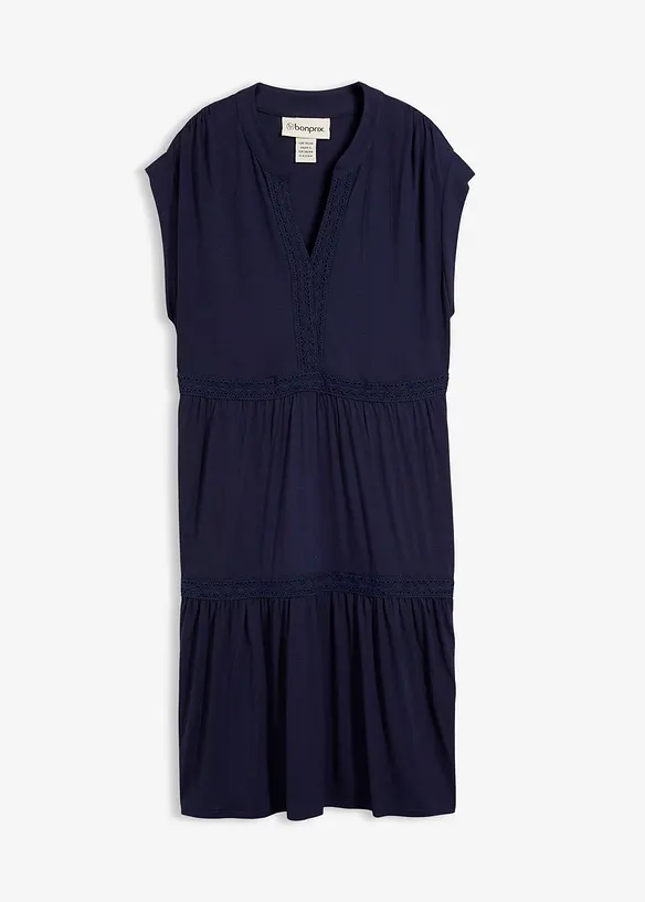 Robe-tunique douce en viscose extensible, bonprix