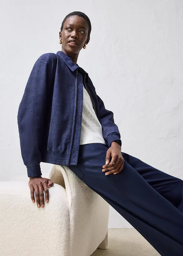 Blouson aus Veloursleder, bonprix