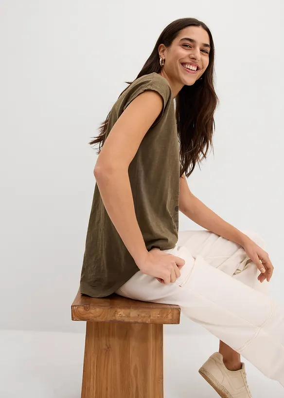 Longshirt aus reiner Bio-Baumwolle, bonprix